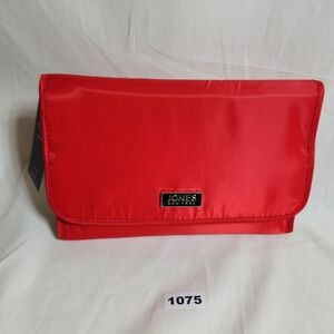 Jones New York Hanging Cosmetic Or Toilety Bag Red New With Tags